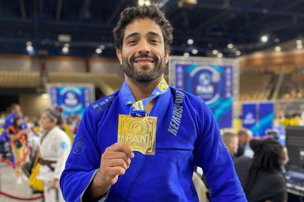 Dimitrius Souza foi campeão pan-americano em 2022. Foto: Reprodução/Instagram