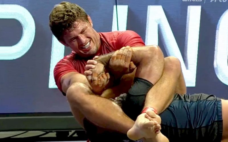 Nicholas Meregali finalizou Vagner Rocha na luta principal do WNO 23. Foto: Reprodução/Flo Grappling