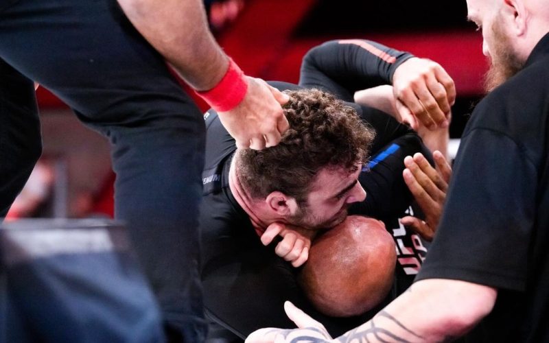 Luke Griffith finalizou Kaynan Duarte no UFC FPI 7. Foto: Jordan Huynh