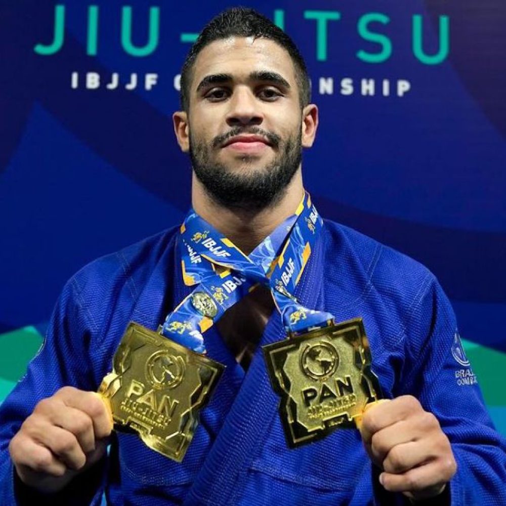 Natã Tenca conquistou o ouro duplo no Pan 2024. Foto: IBJJF