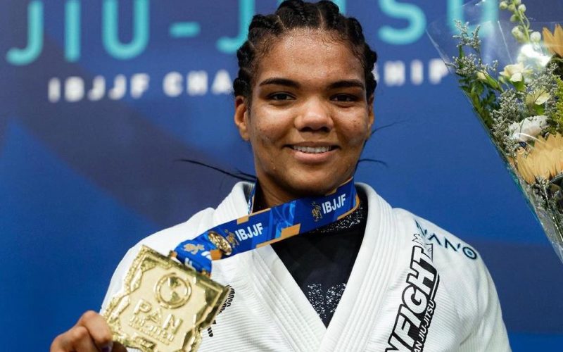 Gabi Pessanha teve atuação de gala no Pan 2024. Foto: Flo Grappling