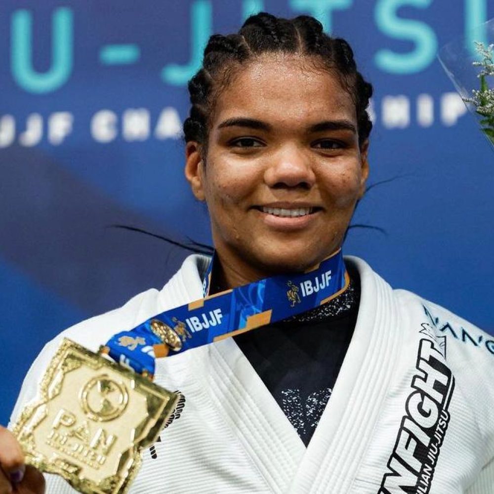 Gabi Pessanha teve atuação de gala no Pan 2024. Foto: Flo Grappling