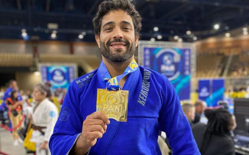 Dimitrius Souza foi campeão pan-americano em 2022. Foto: Reprodução/Instagram