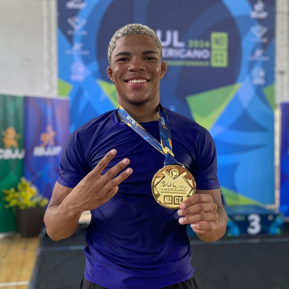 Faixa-roxa Yago Matias conquistou o título do Sul-Americano Nogi. Foto: arquivo pessoal