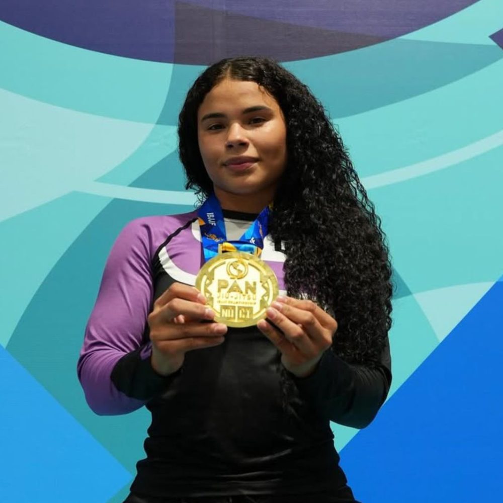 Andressa Simas se consagrou campeã do Pan Nogi. Foto: Divulgação